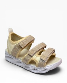 Resim Cakgo Arzen Bebe 230-26 Simli 3 Cırtlı Işıklı Anatomik Kız Çocuk Sandalet 26-30 