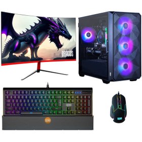 Resim Dragos DRx5230 i9 12900F 32GB Ram 512GB M.2 NVMe SSD 8GB RTX4060 Ekran Kartı 27 İnç 165Hz Curved Monitör Masaüstü Oyuncu Bilgisayarı 