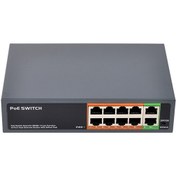 Resim Ods 8 Port 10/100 Mb Poe 2 Port 10/100 Uplınk Metal Switch 