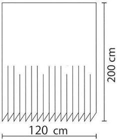 Resim Banyo Duş Perdesi 7766 120x200 Perde Borusu Askı Aparatı 90x130 Hediyeli 