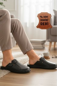 Resim nazenintasarımlar ERKEK İÇ DIŞ HAKİKİ DERİ ORTOPEDİK ULTRA RAHAT İÇ VE DIŞ ORTAM İÇİN UYGUNDUR 