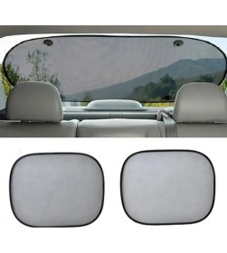 Resim Luti Concept Araba Oto Arka ve Yan Cam Araç Güneşlik Perde Seti 3 Parça Vantuzlu Universal 
