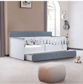 Resim Yavrulu Karyola, Flora Yavrulu Montessori Karyola - Gri 