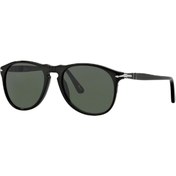 Resim PERSOL 9649-S 95/31 55 Erkek/Kadın SİYAH Yuvarlak Çerçeve Güneş Gözlüğü 