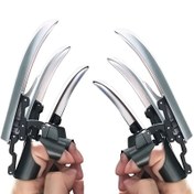 Resim 6 adet Geri Çekilebilir Kurt Pençesi Parmak Bıçakları, Pop-out, Dayanıklı Plastik Malzeme, Şarj Gerektirmez, Elde Yıkanabilir, Kostüm, 3D Kostüm Aksesuarları, Anime Temalı Etkinlikler için 