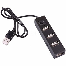 Resim 4 Port Usb Hub Usb 2.0 Çoklayıcı Switch On / Off Anahtar 