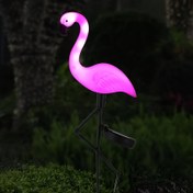 Resim 1/3 adet flamingo güneş enerjili lambalar, dış mekan flamingo ışık kazığı, bahçe için güneş enerjili aydınlatma, veranda sanat dekorasyonu, dış mekan bahçe süslemeleri, dış mekan ışık kazıkları 