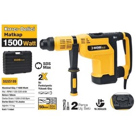 Resim Sgs SGS5189 1500W 50MM 11KG 15J Kırıcı Delici Matkap 
