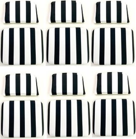 Resim Knsz minder seti 6 lı zng&mğr&uslu tuan kumaş tel bar sandalyesi oturma ve sırt minderi set 