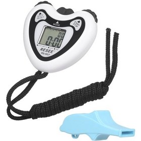 Resim Yaozixa Beyaz Elektronik Kronometre Rs-007: 0.01 Saniye Hassasiyetli, 2 Set Hafıza Ve İçerisinde İşaretli 