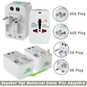Resim Universal Priz Fiş Çevirici Dönüştürücü Adaptör Tüm Ülkeler AYNI GÜN KARGO