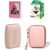 Resim Fujifilm Instax Mini Link 3 Akıllı Telefon Yazıcısı Çantalı 20'li Mini Filmli Mıknatıslı Çerçeve Set 99 Pembe 