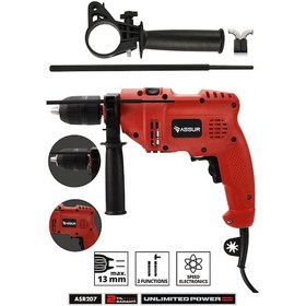 Resim Assur ASR207 500 W 13 MM Elektrikli Matkap Kırmızı 