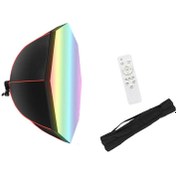 Resim RGB-BW-90 Renkli Işıklı 90cm Softbox GDX