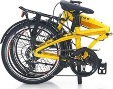 Resim Flexi 107 20 Jant 7 Vites İtalyan Katlanır Bisiklet Sarı Siyah 