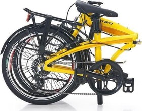 Resim Flexi 107 20 Jant 7 Vites İtalyan Katlanır Bisiklet Sarı Siyah 