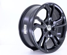 Resim R1 Wheels 16 inç 5*112 ET35 Siyah Jant Takımı (J-1019) 