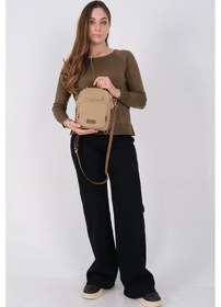 Resim Silver Polo Sp1220 Kadın Çapraz Çanta Saten Vizon-camel 