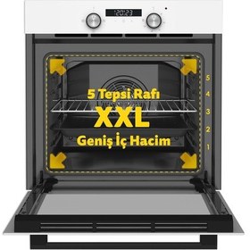 Resim Simfer 8231 + 3970 4 Fonksiyon Trend Dijital Beyaz Power Turbo Elektrikli 2'li Ankastre Set 