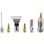 Resim 5 adet/6 adet Profesyonel Taşınabilir Gaz Kaynak Makinesi Aksesuarı Alev ve Açılı Nozul ile, Pilsiz, Gaz veya Sıvı Gerektirmez, DIY El Kaynak Tamir Aracı Aksesuarları 