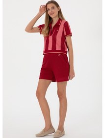 Resim U.s. Polo Assn. Kadın Vişne Şort Örme 50299894-vr223 Vişne Vişne Çürüğü 