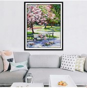 Resim Dikiş Önceden Basılmış Nakış Şablonu Resim El Yapımı Sayma 