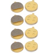 Resim Vkemall Elektrikli Bisiklet Fren Balatası - Dağ Bisikleti Yağlı Fren İçin Keton Bazlı Tam Metal Disk Fren Balatası M355/m446 Uyumlu, 4 Çift Paket 