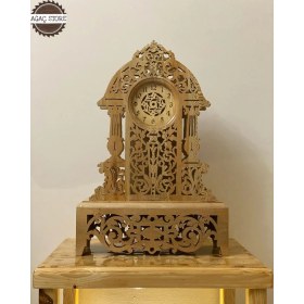 Resim Ağaç Store Işlemeli Masa Saati 