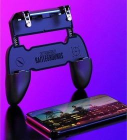 Resim Profesyonel Mobil Oyun Kolu: 4 Parmak Kontrolü Sağlayan Tetikli Gamepad - Tüm Telefonlara Uyumlu K21 