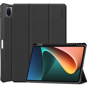 Resim Enkay Şık Anti-Gall Otomatik Uyandırma/uyku Üç Katlı Stand Pu Deri + Tpu Tablet Kasa Kabuğu Xiaomi Ped İçin Kalem Yuvası 5/5 Pro-Siyah (Yurt Dışından) 