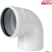Resim Fırat Pvc 100 Kapalı Dirsek 90° 