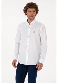 Resim U.s. Polo Assn. Cedcolorreg025k Beyaz Erkek Gömlek 2225643 Beyaz 
