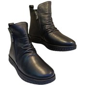 Resim Voog 23663 Kadın Hakiki Deri Casual Comfort Bot Siyah 