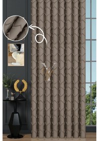 Resim Jakar Kesme Fon Perde Ezgi V-6003 Vizon Vizon 