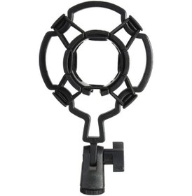 Resim Evrensel Darbeye Dayanıklı Mikrofon Montajı Plastik Stüdyo Mikrofon Tutucu Standı Klipsi Büyük Diyafram Kondansatör İçin 