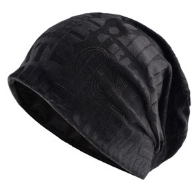 Resim Çift Amaçlı Kazak Bere - Güneş Koruma & Nefes Alabilir Yaz Tasarımı, Ayarlanabilir Çıtçıt Kapatma, Günlük Dış Mekan Aktiviteleri için Siyah Polyester, Yazlık Baş Aksesuarı | Çok Yönlü Moda Aksesuarı | Polyester Bere 