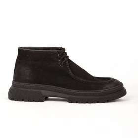 Resim Pierre Cardinn Pierre Cardin Erkek Bağcıklı Comfort Casual Bot Gerçek Deri Pc 44330 Siyah 