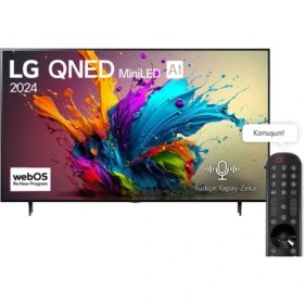 Resim LG 86QNED91T6A 86" 218 Ekran Uydu Alıcılı 4K Ultra HD webOS Smart MiniLED TV 
