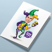 Resim Palyaço Erkek Karikatürlü Tebrik Kartı 