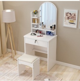 Resim Showroomistanbul Sed Mobilya Makyaj Masası Tuvalet Ve Puf 3 