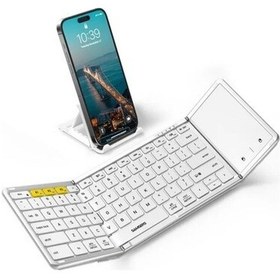 Resim Samsers Touchpadli Katlanabilir Bluetooth Klavye Vibrant Silver 