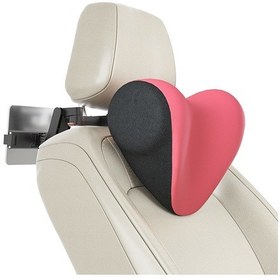 Resim A09 Araba Koltuğu Kafalık Hafızalı Köpük Rahat Boyun Yastığı, Stil: Ayaklı Pembe 