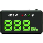 Resim Xindoker 3.5 İnç Gps H1 Sürücü Gösterici, Renkli Ekran, Otomatik Açık/kapalı, Hız Ve Yön Verileri, Tüm Araçlar İçin Plug&play 