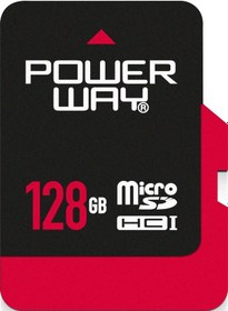 Resim Powerway 128 GB MicroSDHC Hafıza Kartı + Adaptör 