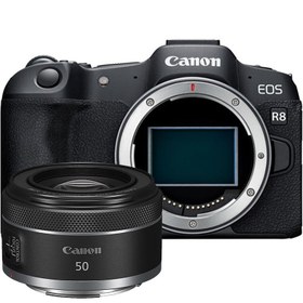 Resim Canon EOS R8 Body + RF 50mm f/1.8 STM Lens 
