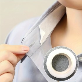 Resim 2 Kendinden yapışkanlı ter önleyici yaka koruyucu rulo, görünmez nefes alabilen gömlek yaka teri emici, erkek ve kadın gömlekler, manşetler, şapkalar ve topuklar için uygun, görünmez koruma bandı - Güçlü emicilik, lekeleri önler, kolay kullanılır 
