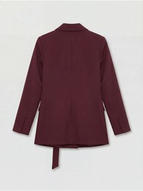 Resim LC Waikiki Bordo Kruvaze Yaka Kadın Blazer Ceket 