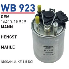 Resim WUNDER Wb923 Mazot Filtresi - Nissan Juke 1,5 Dci 