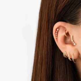 Resim Cherry By Özkonak Samanyolu Tragus Piercing Sarı 
