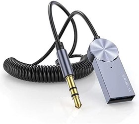 Resim KUULAA Usb Bluetooth 5.0 3.5 Aux Receiver Aux Wireless Araç Kiti 